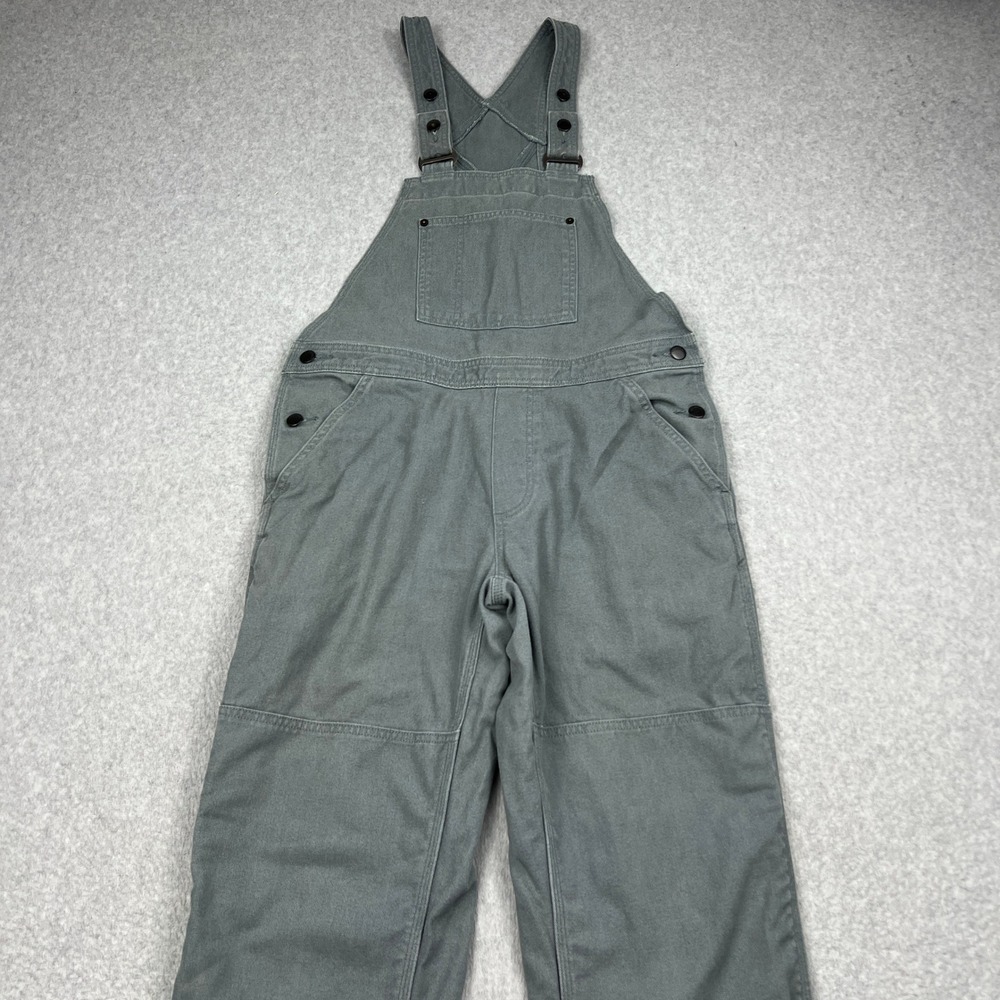 Patagonia All Seasons Hemp Canvas Bib Overalls Womens Medium Plume Grey 56420